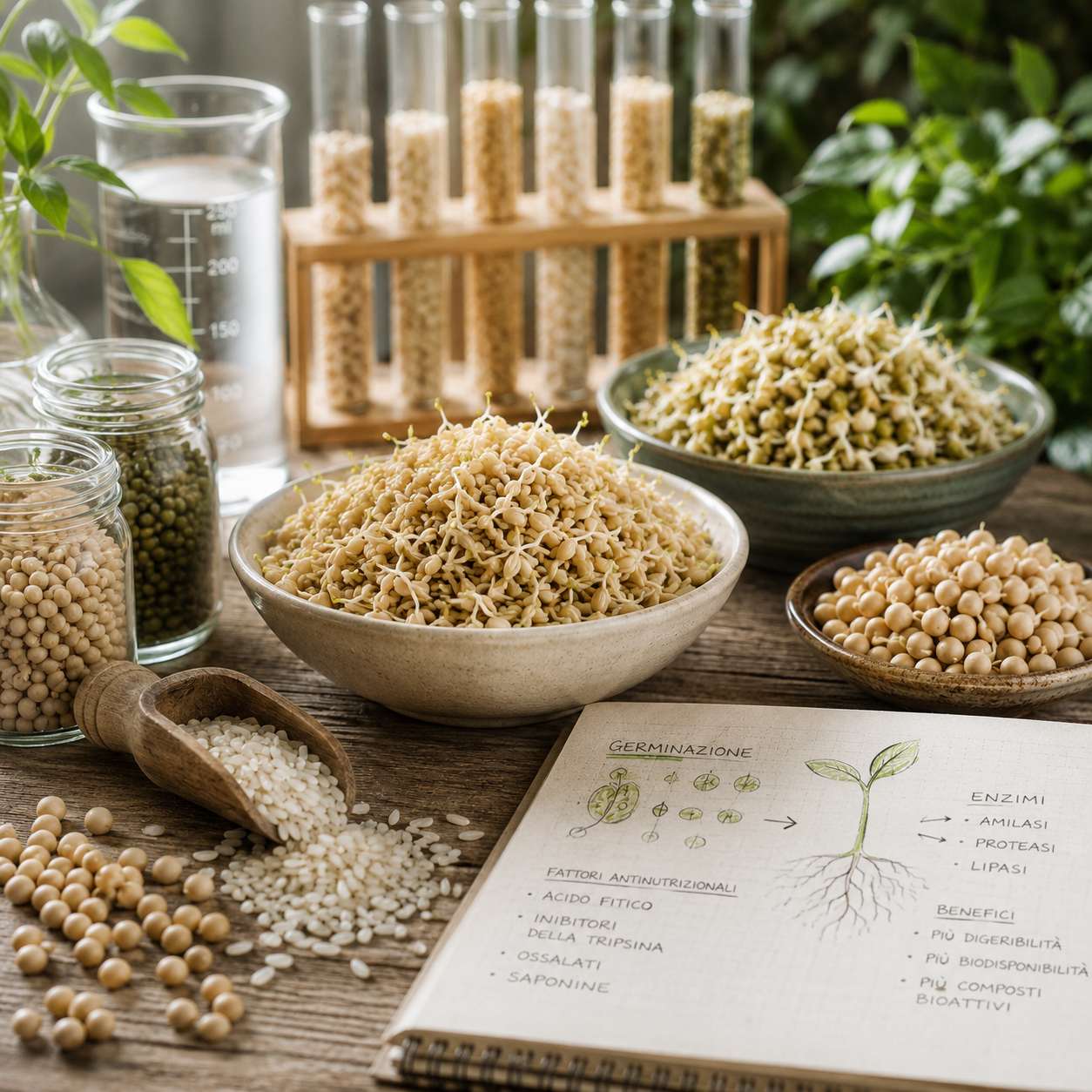 Germogliazione: quando un seme trasforma il proprio valore nutrizionale