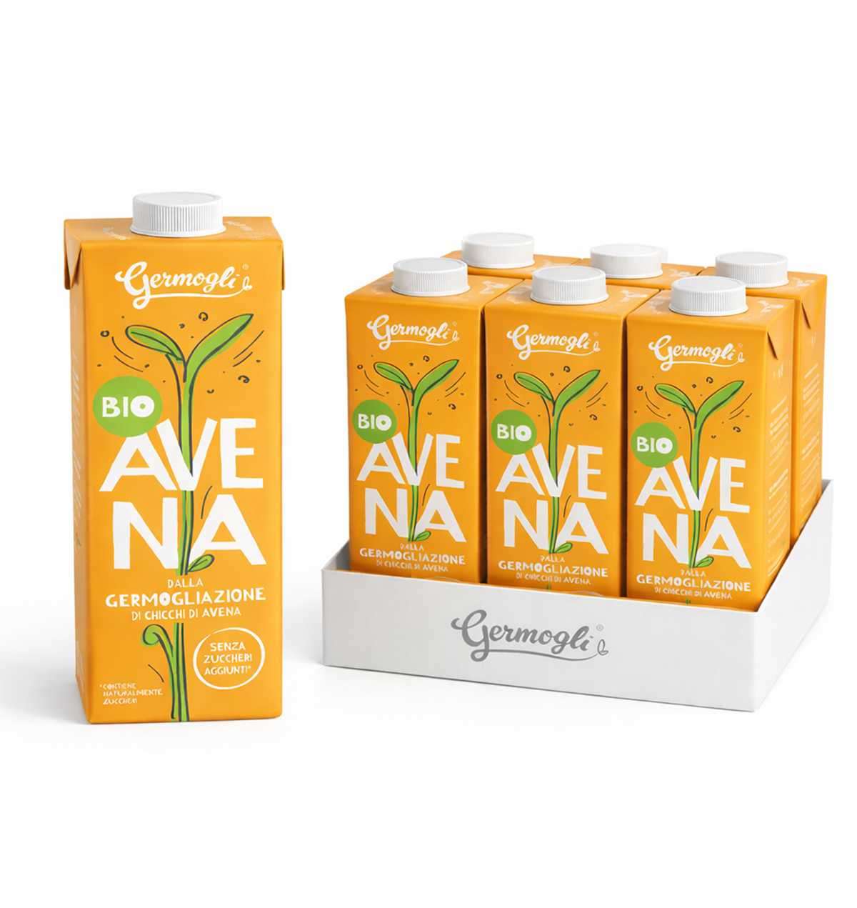 Germogli di chicchi di Avena con Riso e Fieno Greco (pack da 6)